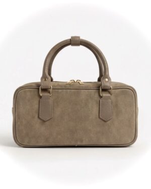 siena suede bag "taupe"